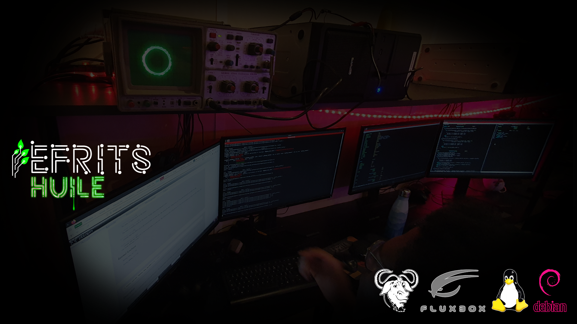 Ecran d'accueil du nouveau système d'exploitation de l'EFRITS